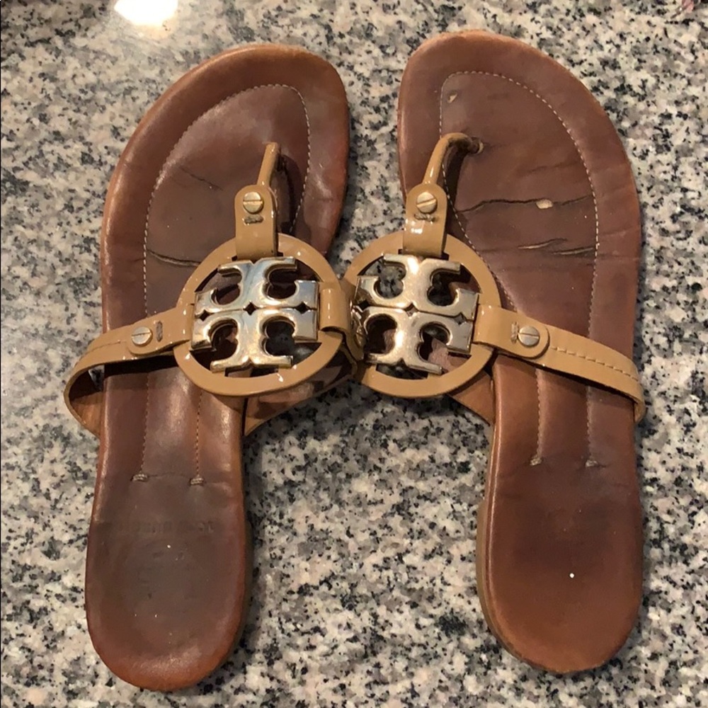 Very worn Tory Burch Miller size 7 1/2